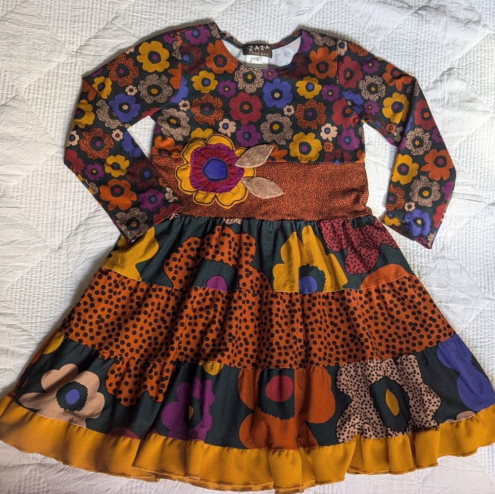 ZAZA COUTURE GIRL'S DRESS SIZE 4